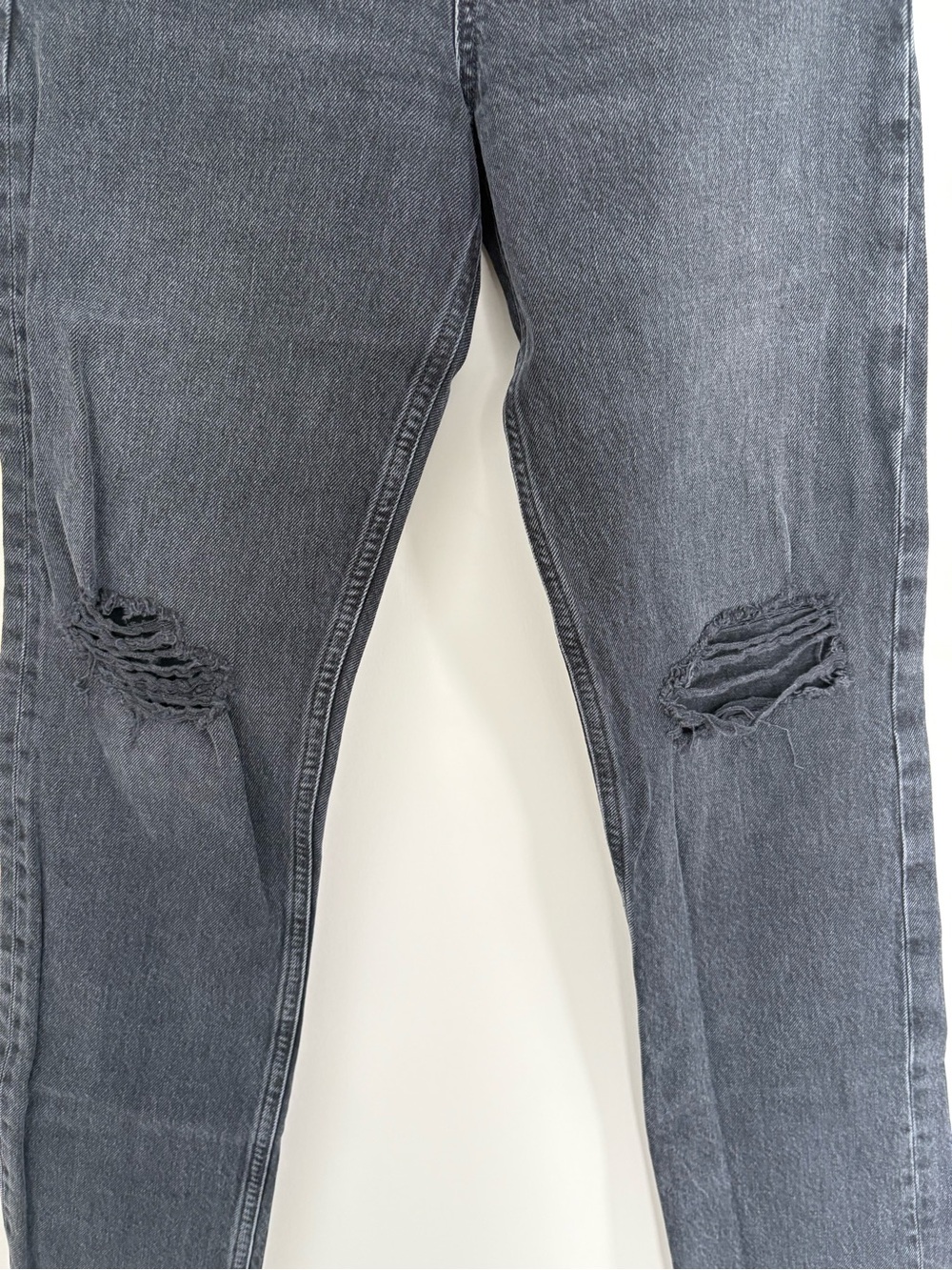Agolde Washed Black High-Rise Jeans with Branded Button - Picture 3 of 8